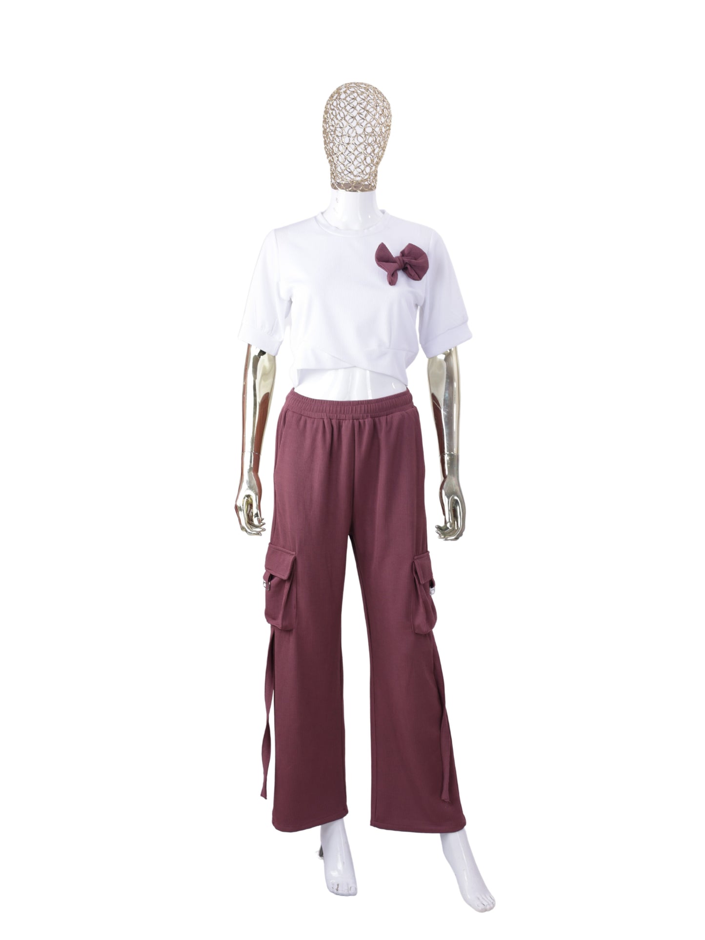 Cute Bow Co ord Set For Womens