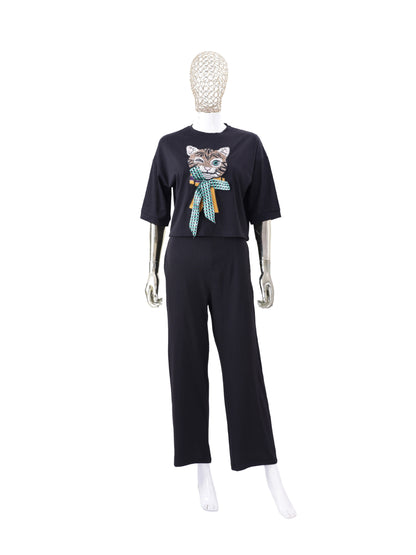 Cat Patch Co ord Set Women