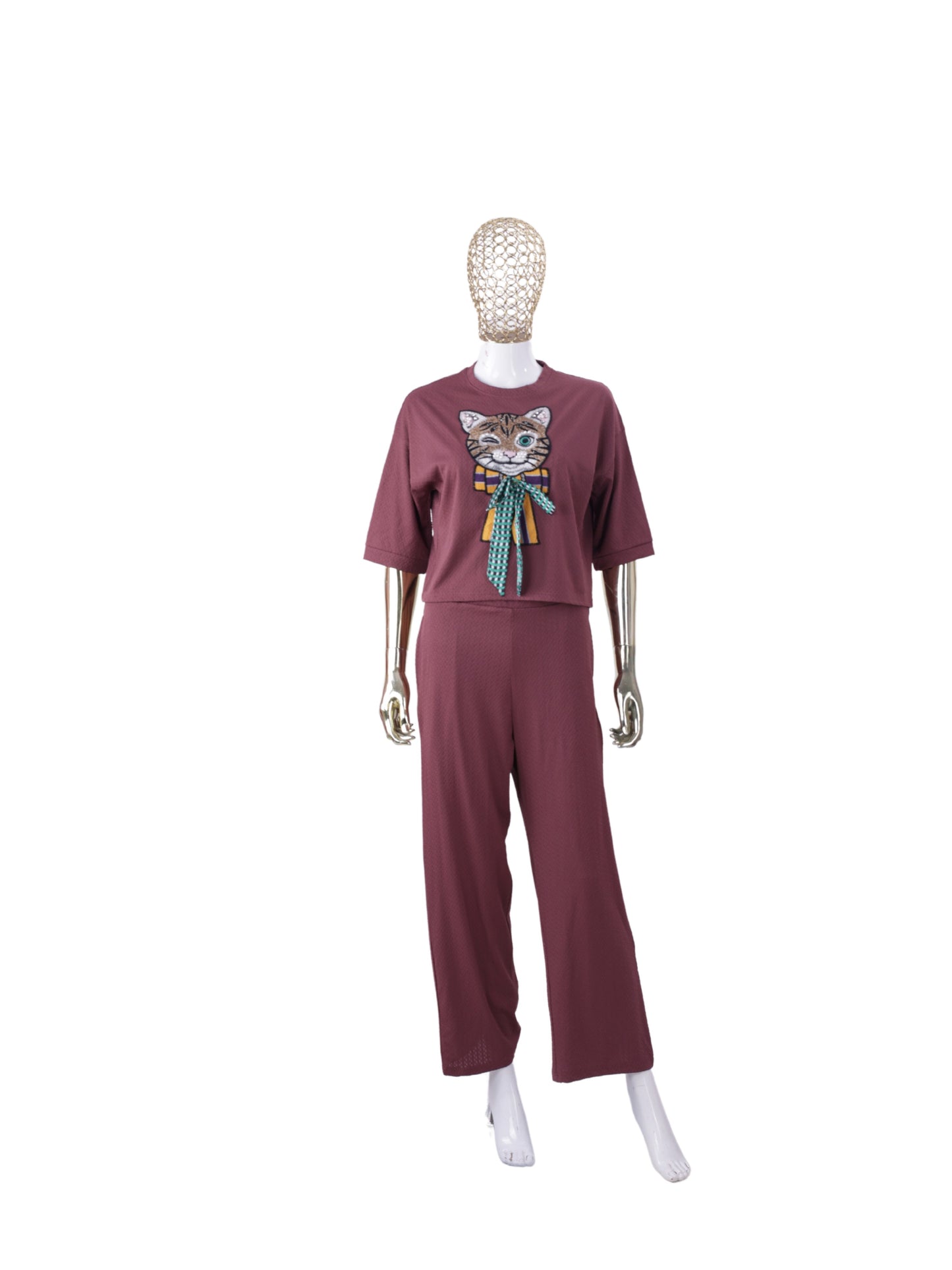 Cat Patch Co ord Set Women