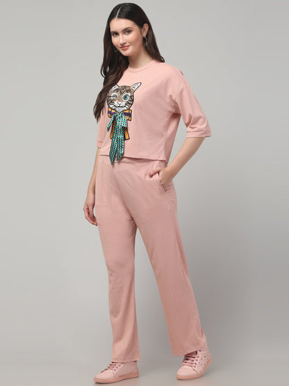 Cat Patch Co ord Set Women