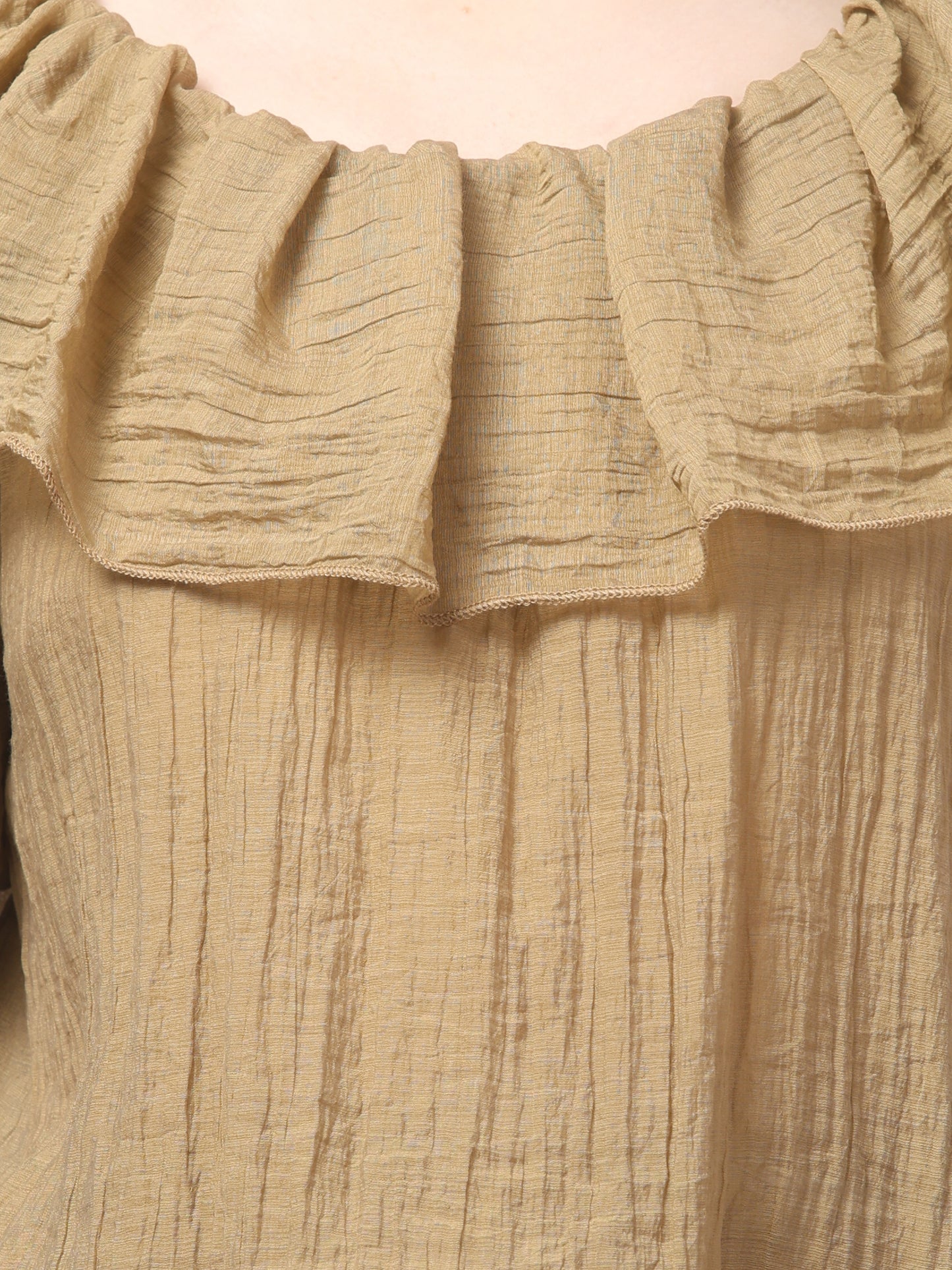 Brown Off Shoulder Top For Womens